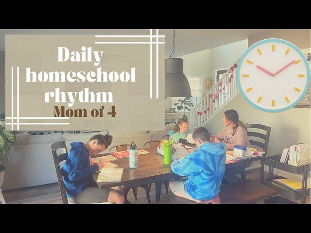 EFFICIENTDAILY HOMESCHOOL ROUTINE||EXPERIENCED HOMESCHOOL MOM X4