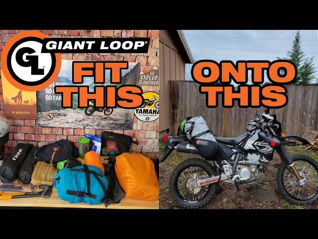 How to Pack Your Complete Enduro or Dual Sport Camping Setup in the Giant Loop Great Basin Saddlebag