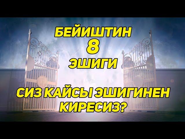 Расул медиа: Бейиштин 8 эшиги. Сиз кайсы эшиктен киресиз? #rasul_media