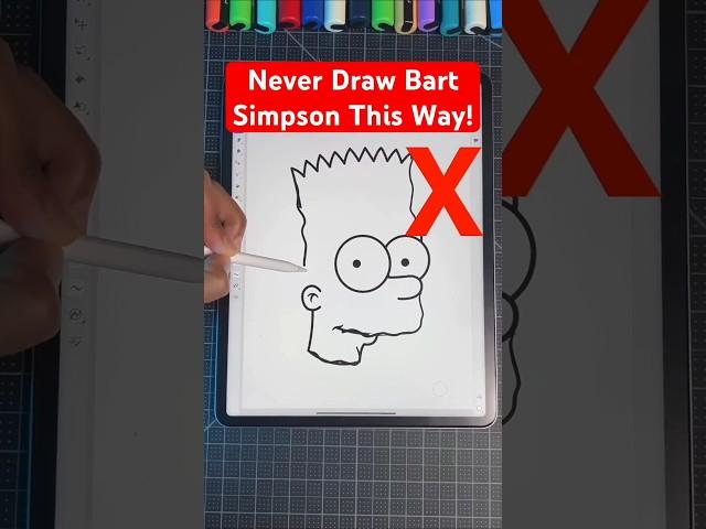 How to draw bart Simpson #artreveal #shortvideo #drawing #shorts