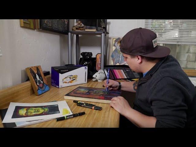 Blick Artists Serving Artists – Bradley Chapman with Prismacolor Markers and Pencils