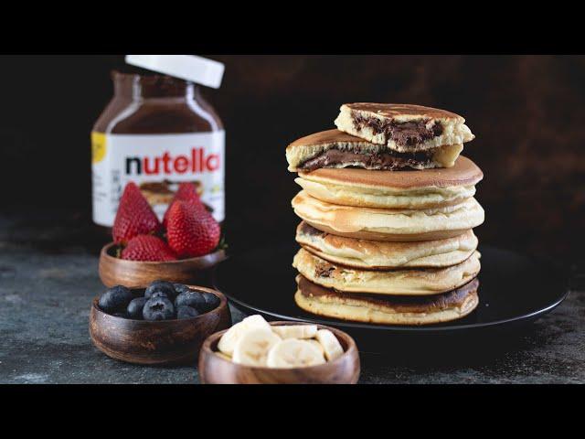 Nutella-Stuffed Pancakes | Fluffy & Irresistible | Cooking Video