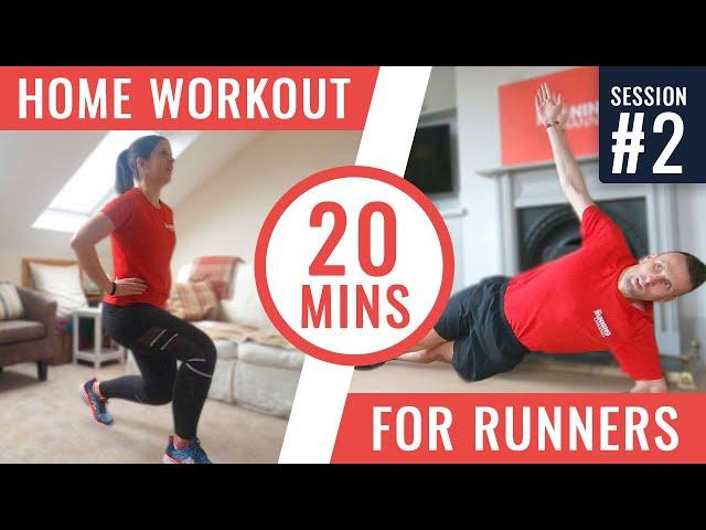 NEW! Home Workout Routine for Runners | Follow Along Session 2