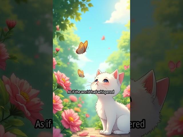 Why Kitten Froze at a Falling Petal… And Just Listened  #shorts