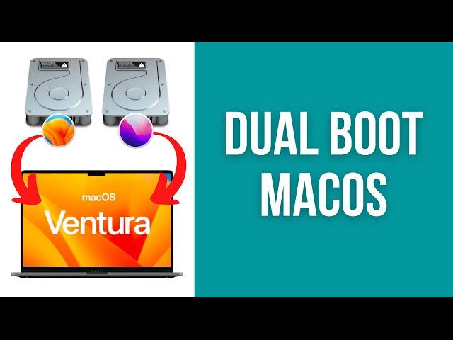 How to dual-boot macOS on Mac - partition/volume APFS tutorial (Ventura)