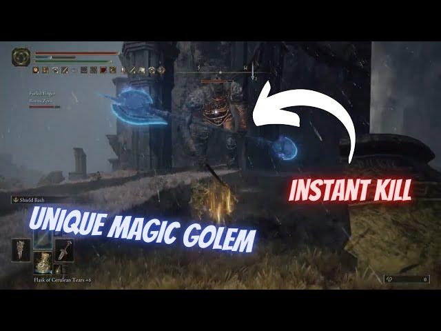 Where to Find the hidden Blue Golem | How to kill - Elden Ring