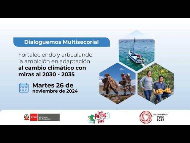 Taller Dialoguemos Multisectorial sobre adaptación al cambio climático