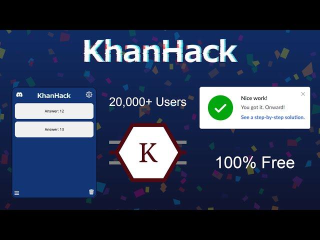 Khan Academy Auto Answer Hack - 2024 - KhanHack