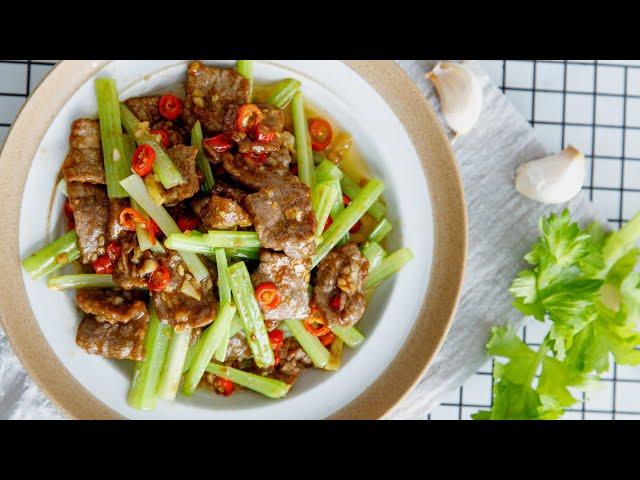 Hunan style beef stir fry