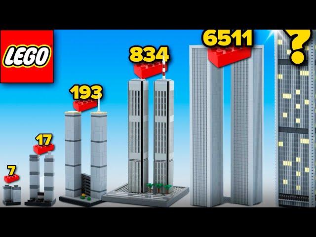 LEGO Twin Towers in Different Scales | Comparison