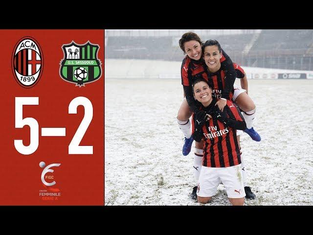 Highlights AC Milan 5-2 Sassuolo - Matchday 14 Women's Serie A 2018/19