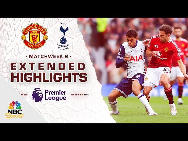 Manchester United v. Tottenham Hotspur | PREMIER LEAGUE HIGHLIGHTS | 9/29/2024 | NBC Sports