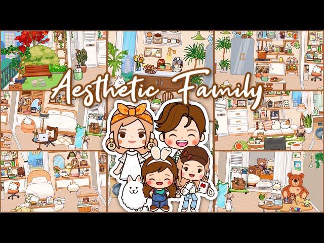 Miga World AESTHETIC FAMILYStreet Apartment HOUSE DECORATION FOR FAMILY OF 5|Miga town |tocaboca