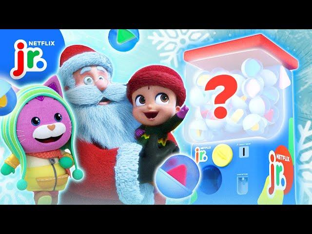 Toy Machine Surprise! Collect Holiday Prizes ️ The Creature Cases + Gabby's Dollhouse | Netflix Jr