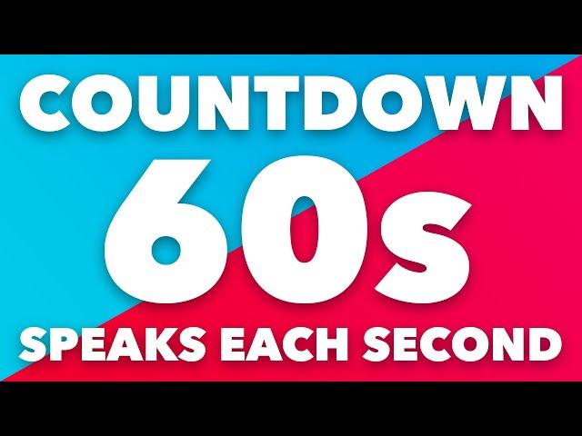 60 Second Timer with Voice Countdown