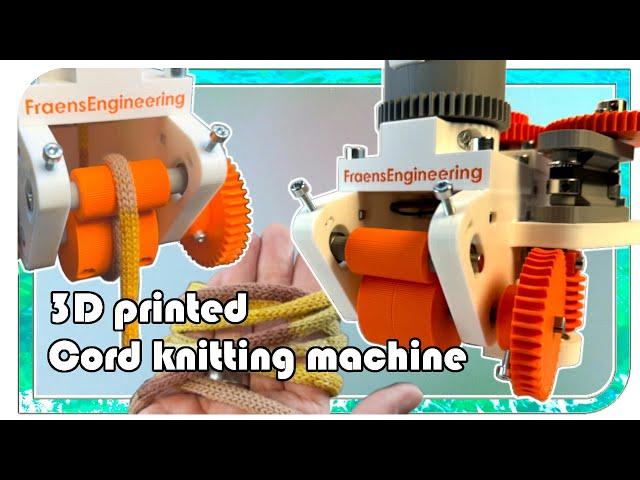 3D printed Cord knitting machine