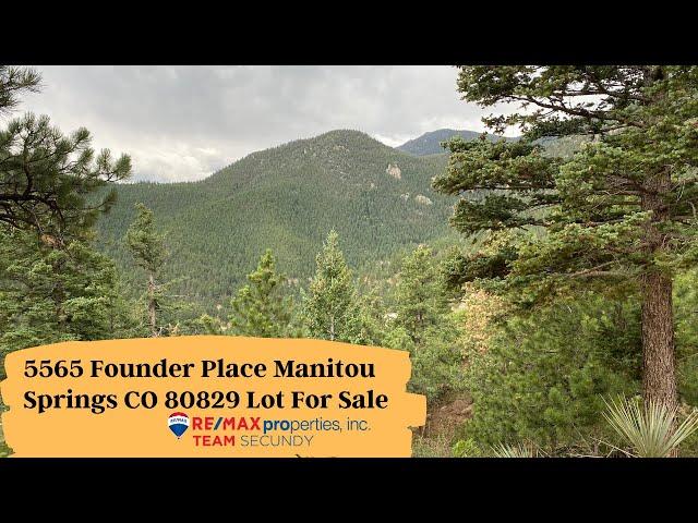 SOLD 5565 Founders Place Manitou Springs CO 80829 Lot For Sale