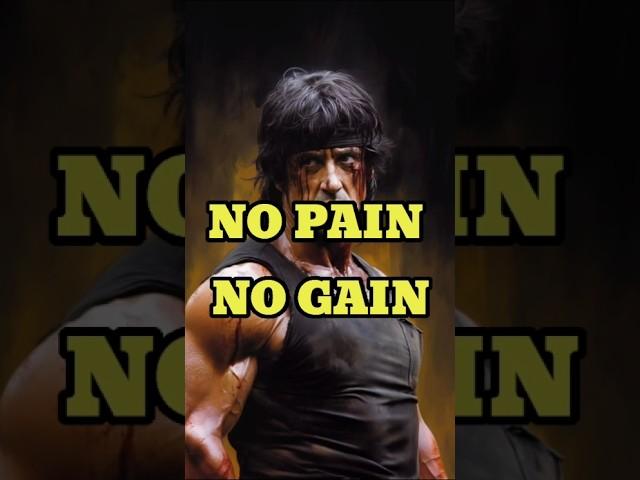 No Pain No Gain - JOHN RAMBO #rambo #movies #usa #sports  #fitness #shorts #viral #2024