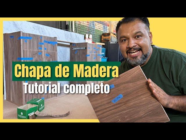 CHAPA DE MADERA ⭐⭐ Tutorial de compra y pegado #carpinteria