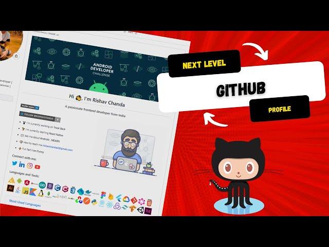 Next Level GitHub Profile README (NEW 2022)(Markdown template) | Improve Your Github profiles