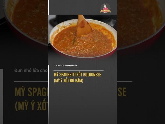 Cách làm Mỳ Ý Spaghetti chuẩn vị | Cùng Cháu Vào Bếp
