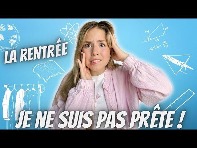 je ne suis pas prête pour la rentrée scolaire 2024 -2025  !!!