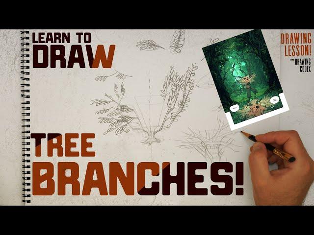 How to Draw Tree Branches and Foliage  |  Level up your Fundamentals - Comics & Illustration