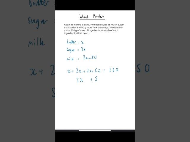 Ace Your Exams with this Question! - GCSE Maths #shorts #math #algebra #gcse