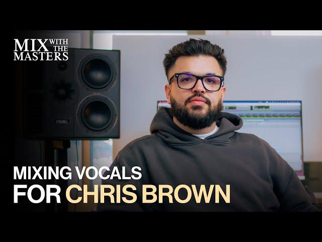 Teezio mixing vocals for Chris Brown | Sneak Peek