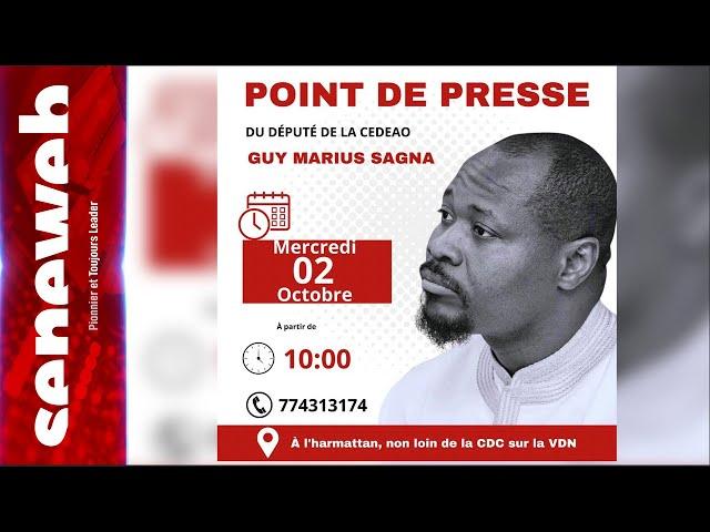 Suivez le point de presse du député Guy Marius Sagna...