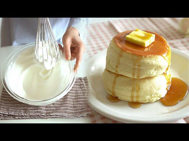 "Handmade" Fluffy Souffle Pancakes! (without baking powder)