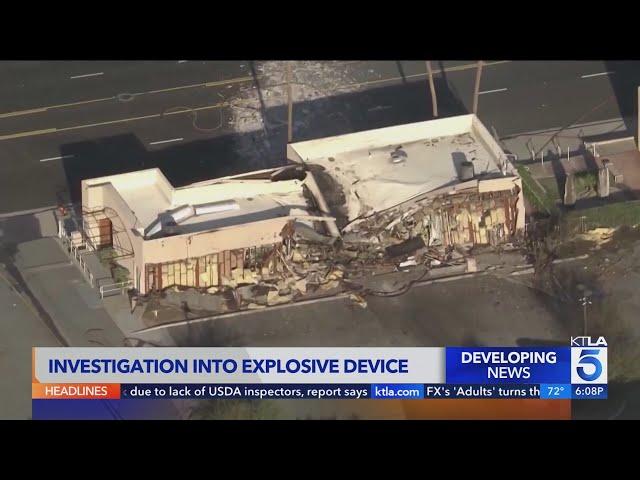 Authorities investigate explosive device used in Palm Springs bombing