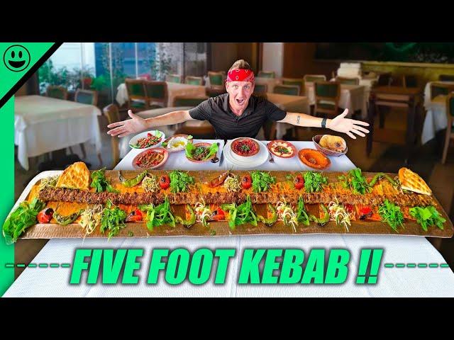 Turkey's RECORD BREAKING Kebab!! Istanbul Street Food Meat Tour!!