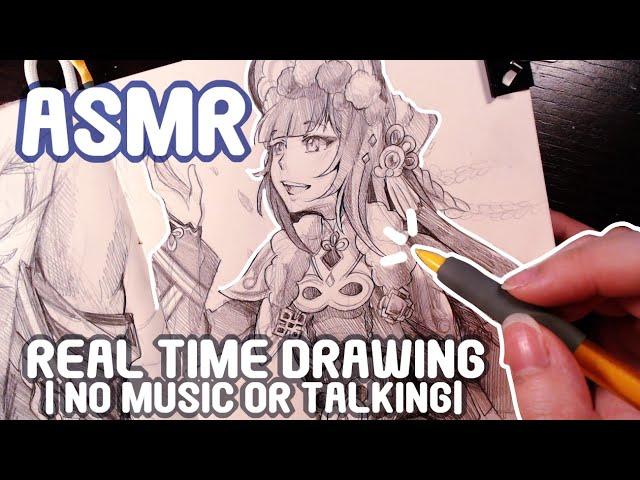 Drawing ASMR| REAL TIME SKETCHING