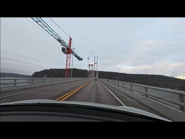  Scenic Winter Road Trip from Kristiansand to Oslo  | December 2024 Norwegian Landscapes