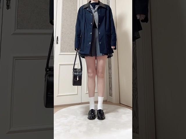 던스트 봄신상 입어보기 플리츠스커트 스몰미듐 둘다 입어보기 애매한사이즈 55반 #ootd #데일리룩 #내돈내산 #쇼핑 #던스트신상 #던스트치마 #플리츠치마