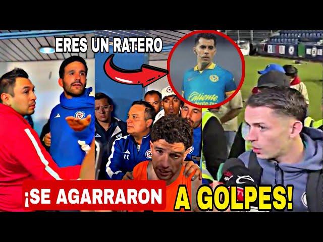 ¡La bronca en el vestidor! Jugadores del Cruz Azul vs Adonai Escobedo