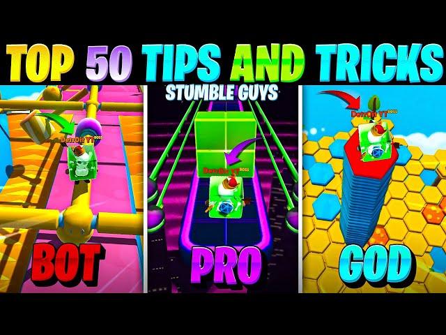 Top 50 Tips & Tricks in Stumble Guys | Ultimate Guide to Become a Pro