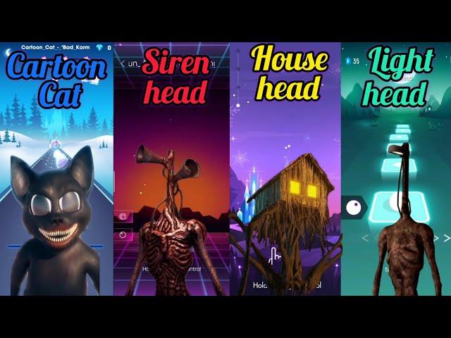 Cartoon Cat - Siren Head - House Head - Light Head | Beat Roller - Smash Colors - Beat Jumper