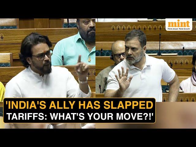 Rahul Gandhi Fires Questions At Government Over Trump's 26% Tariffs | 'BJP Bows Down To Foreigners'
