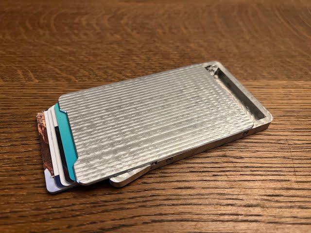 Aluminum Sliding Wallet ** cut on a printnc printncmini  ** CNC