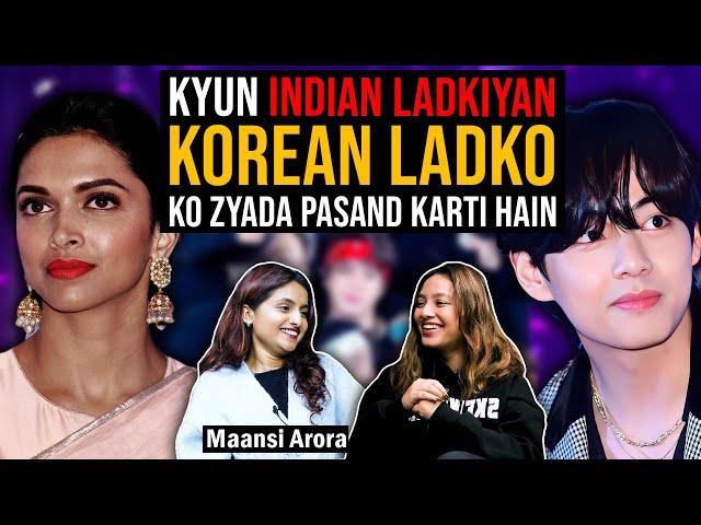 Korean ladke Zyada Pasand Kyun Hain?Ft.@maansimadetales #gossipwithkirti #podcastshow #koreandrama