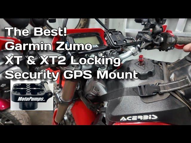 Garmin Zumo XT & XT2 Locking GPS Mount by MotoPumps | Keep it Safe & Secure!