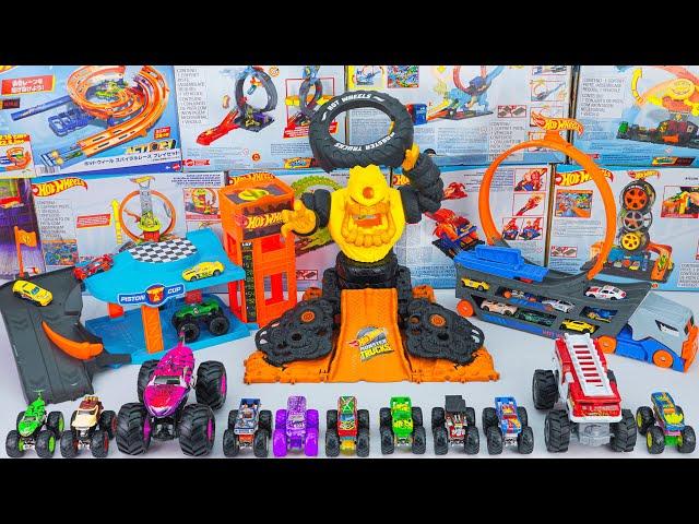 Hot Wheels Collection Unboxing Review ASMR | Hot Wheels Car Glow Racers Copper Canyon Glowing Garage