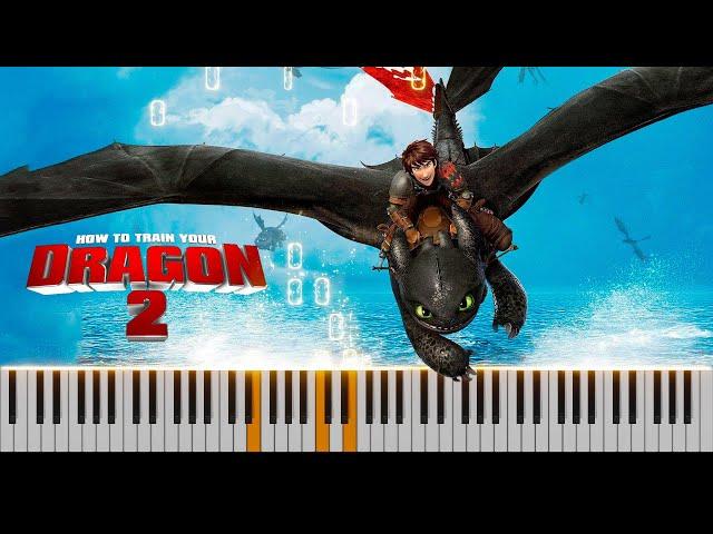 How To Train Your Dragon 2 - Flying With Mother on Piano [FREE MIDI]