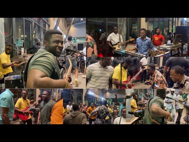 1 Hour Nonstop Ghanaian Hi life Jam With de Afro band||EMMA ON BASS||Good sounds|Fun timeEnjoy