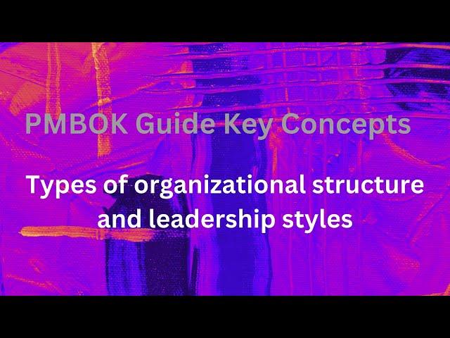 Understanding Organizational Structure in Project Management | PMP Concepts