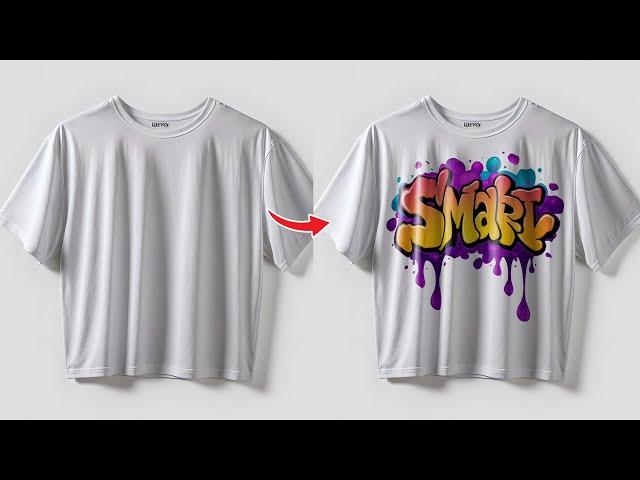 How to add design or Logo  on T-shirt in Photoshop