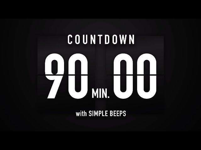 90 Minutes Countdown Timer Flip Clock ️