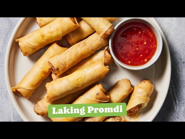 ‍How to make Spring Rolls, delicious food 